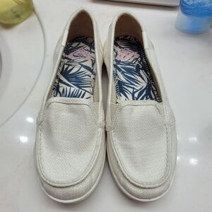 Women's White Loafers Size 61/2 Wore Twice